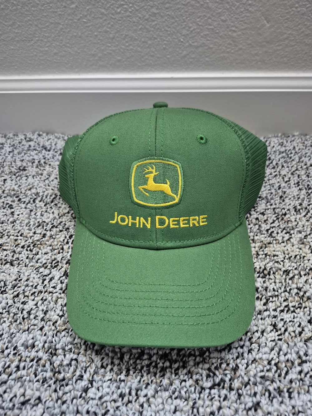 John Deere Men's Green Logo Trucker Cap